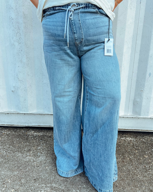 JB HW PALAZZO DRAWCORD JEANS