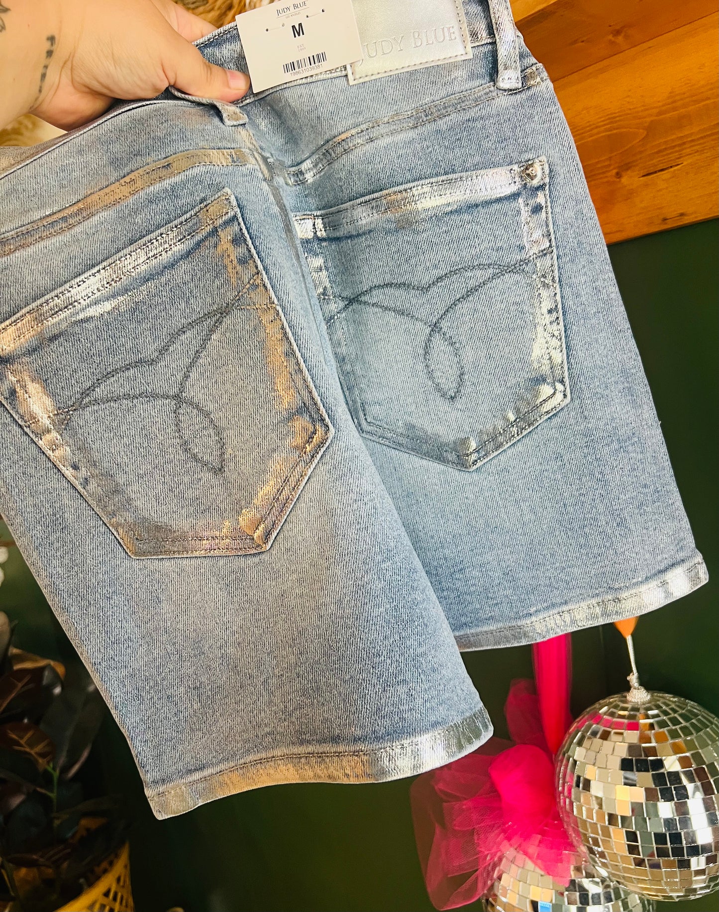 JB FOIL SEAMED SHORTS
