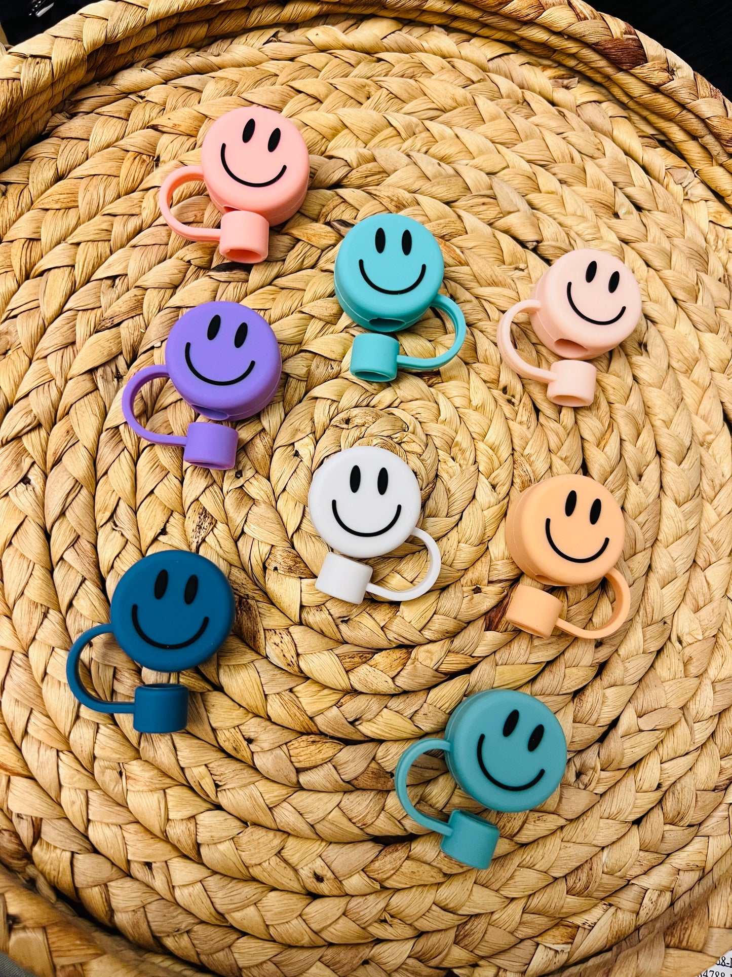 SMILEY FACE STRAW TOPPER