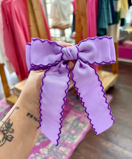 PURPLE SCALLOP BOW