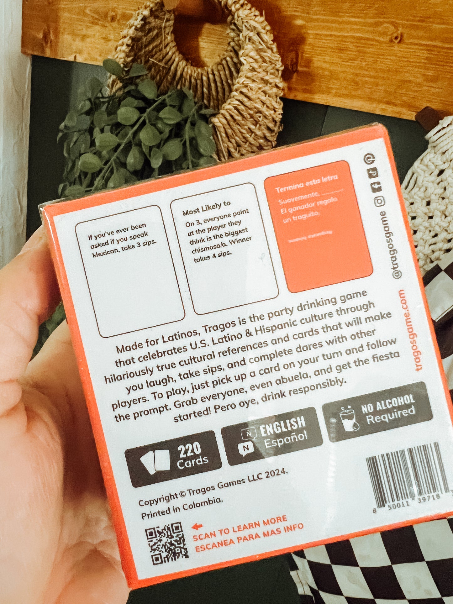 TRAGOS BILINGUAL- SPANGLISH LATINO GAME