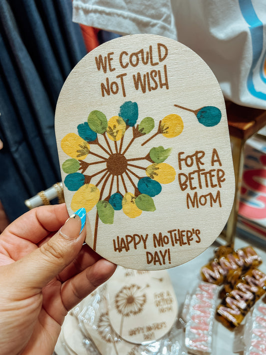 WOODEN MOTHERS DAY WISH