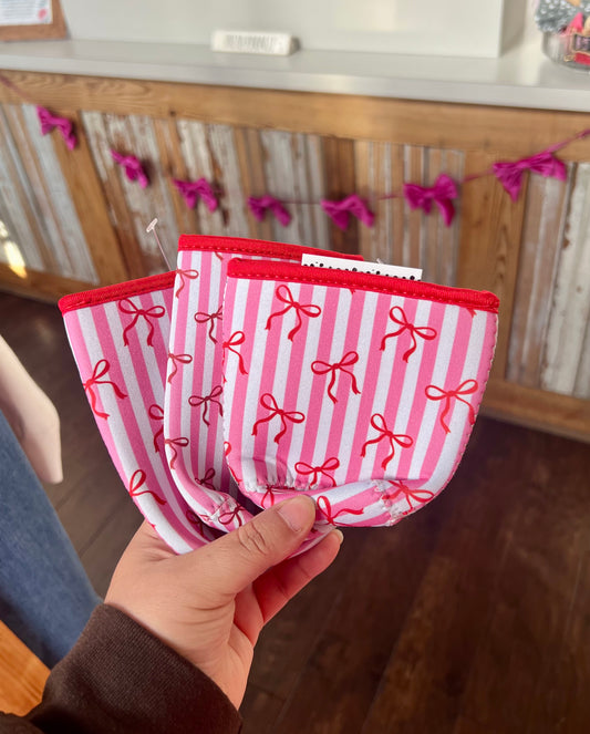 PREPPY BOW KOOZIE