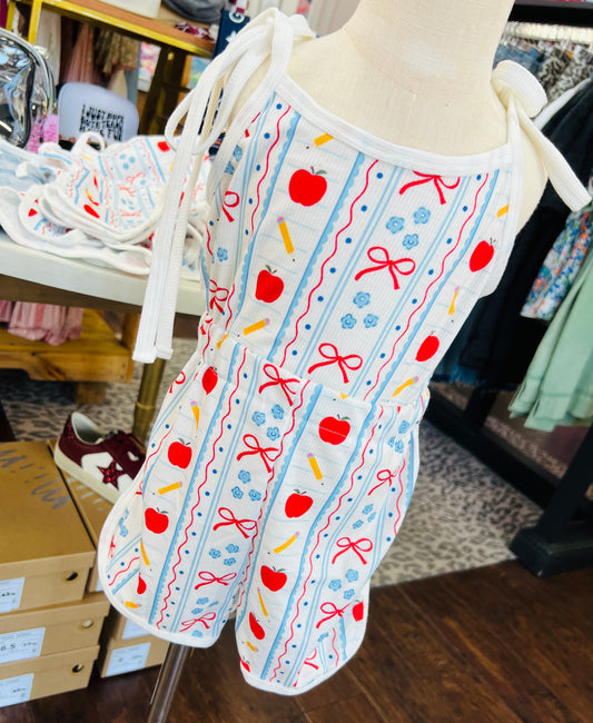 BACK 2 SCHOOL ROMPER