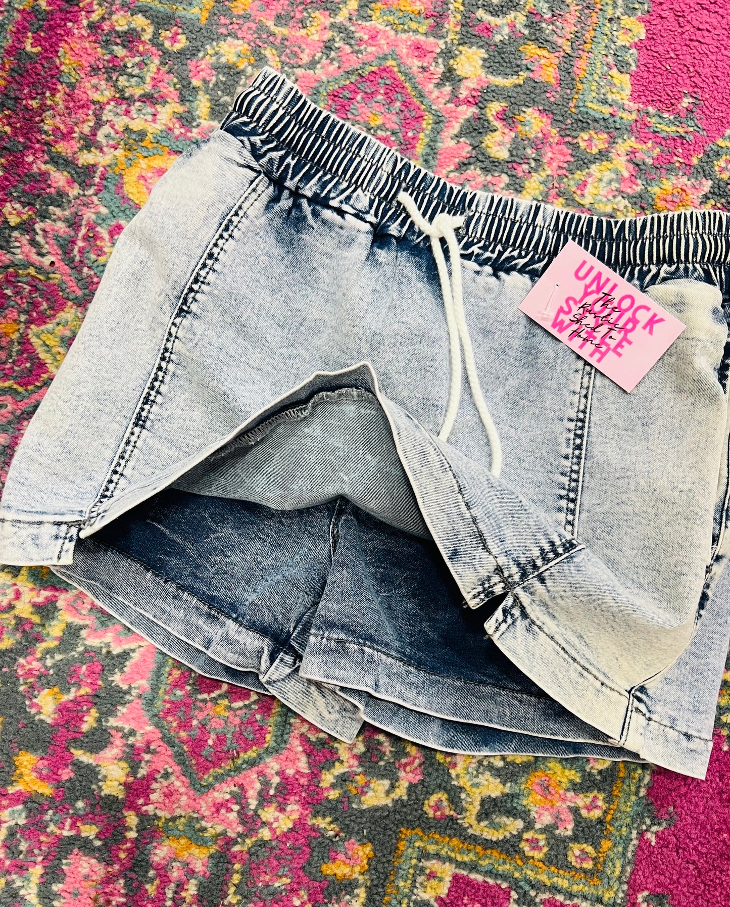 HW POCKET DENIM SKORT