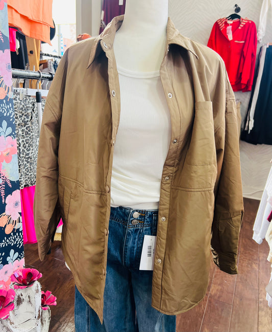 MOCHA OVERSIZED JACKET