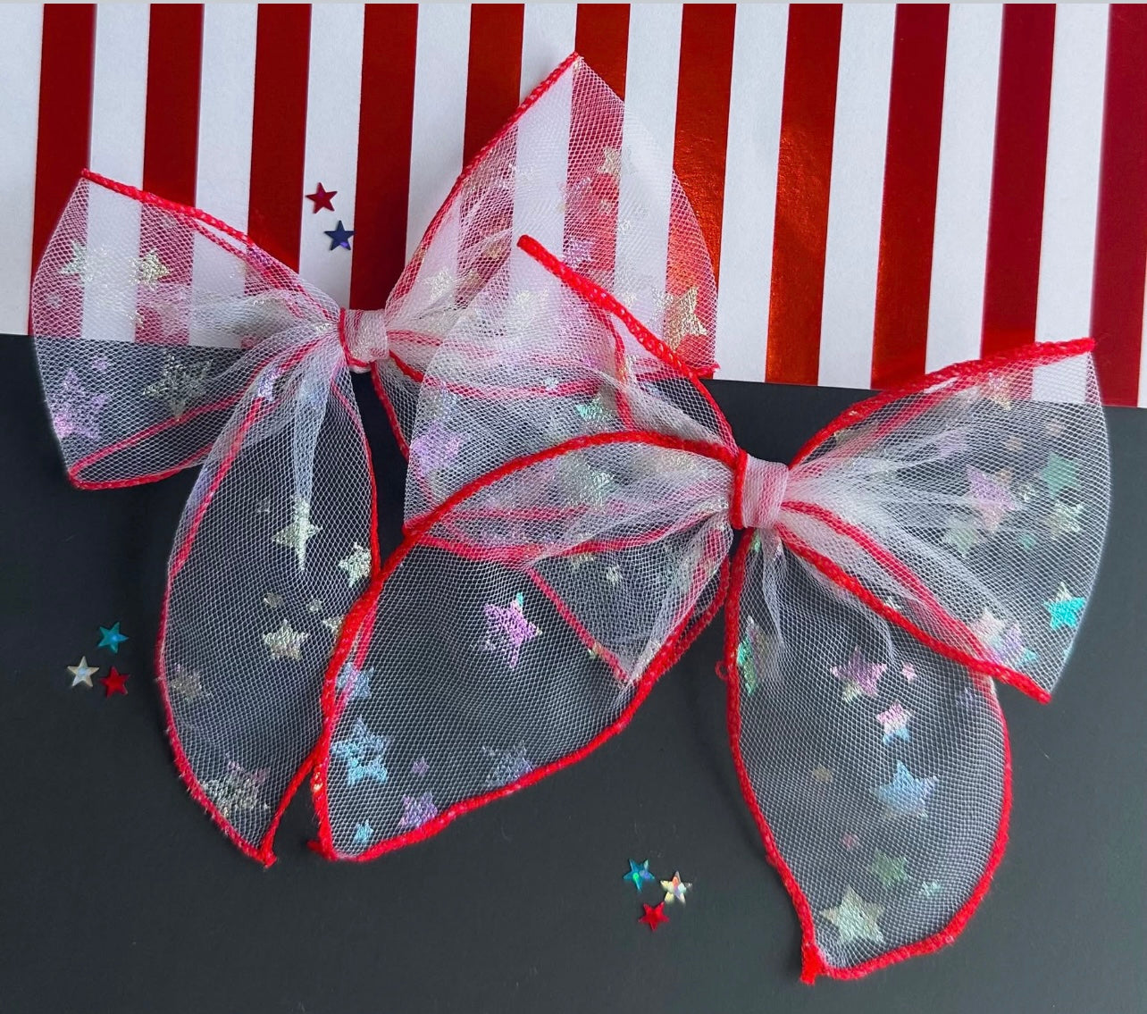 TULLE STAR BOWS