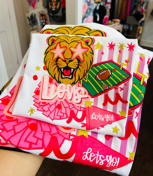 PINK LETS GO LIONS TRANSFER