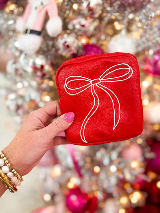 RED MINI BOW BAG