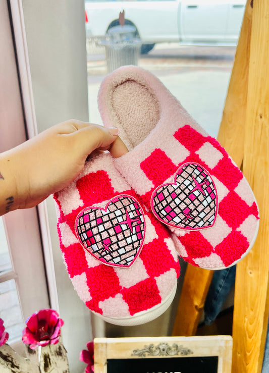 SPARKLING HEART SLIPPERS