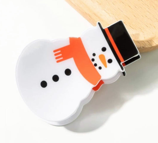 SNOWMAN HAIR CLIP