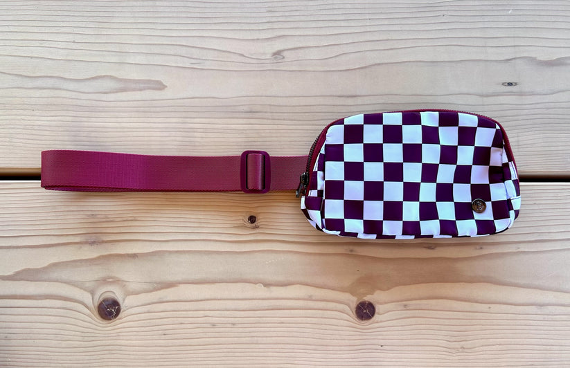 CHECKERED BUM BAGS