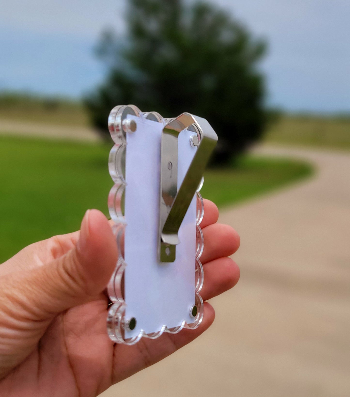 ACRYLIC VISOR PHOTOCLIPS