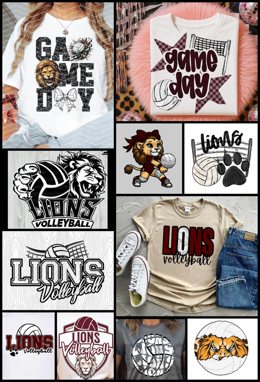 LIONS VOLLEYBALL COLLAGE PREORDER