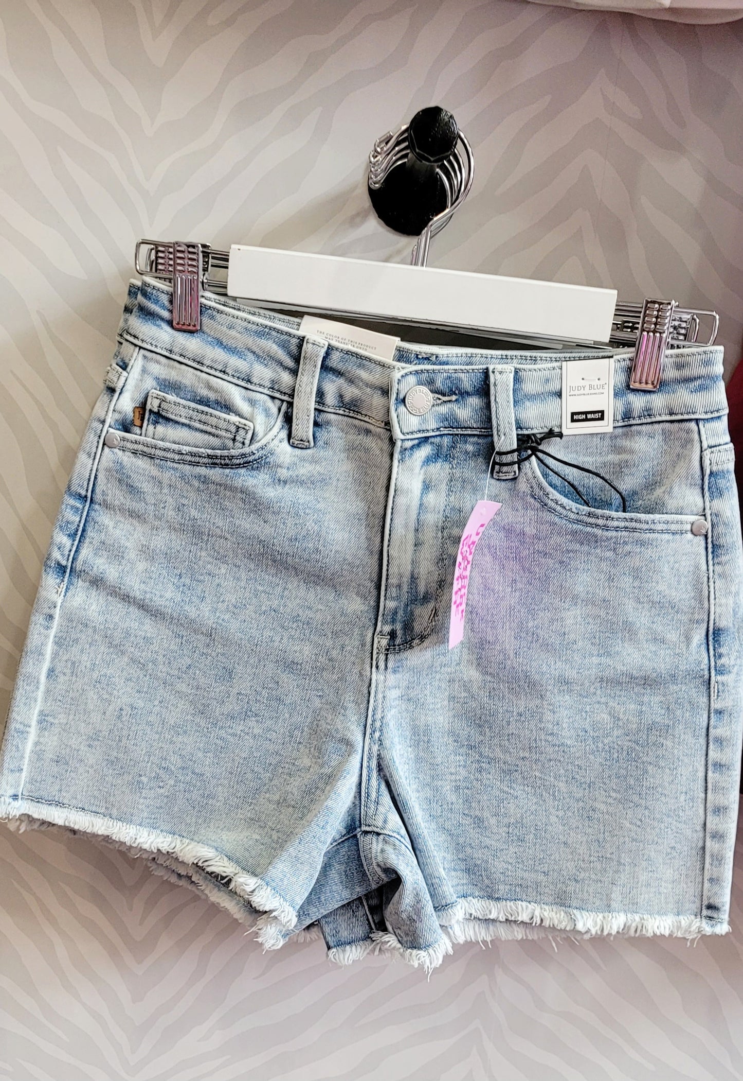 JB MINERAL WASH HEM SHORTS