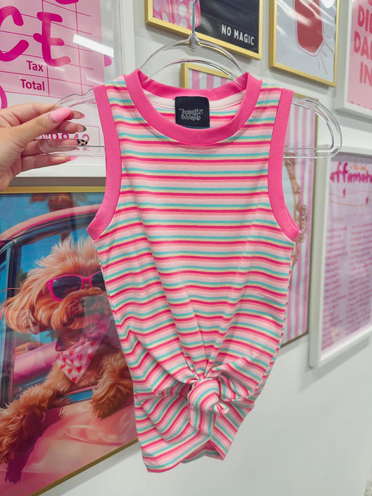 PINK STRIPE DRESS