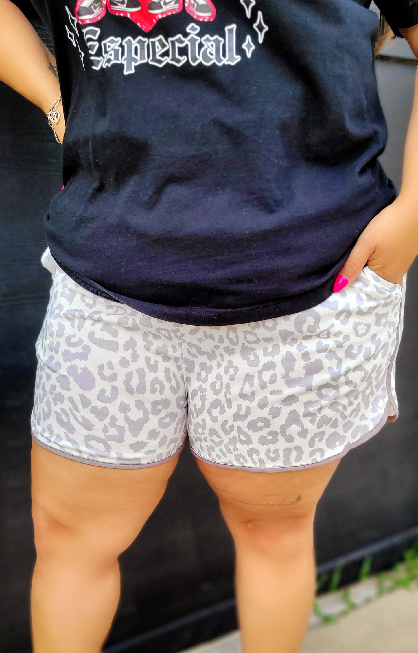 White Leo Shorts