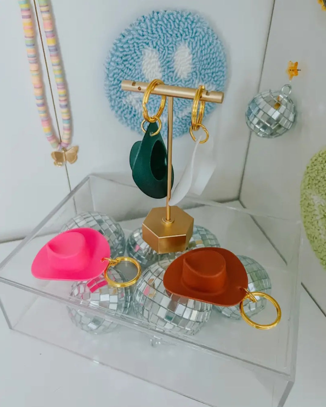 COWBOY HAT KEYCHAINS
