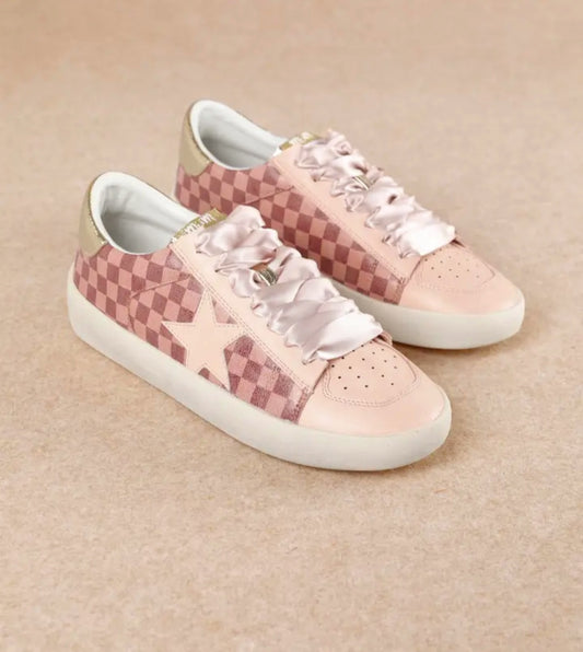 PINK CHECKERED SHOES