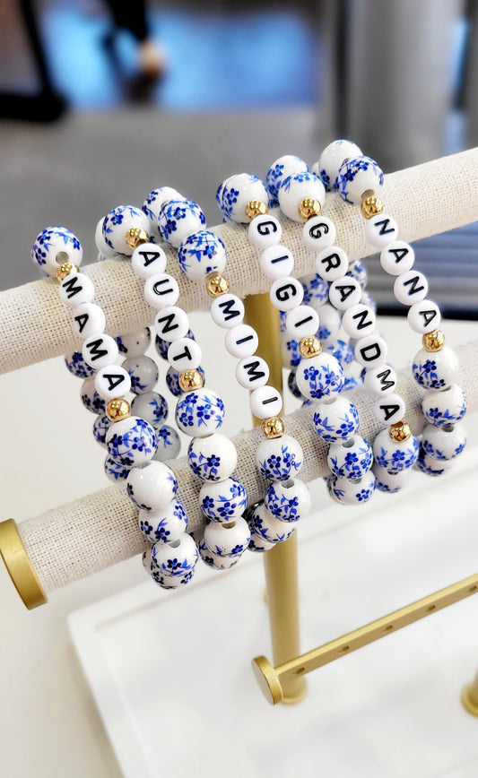 PORCELAIN FLORAL BRACELETS