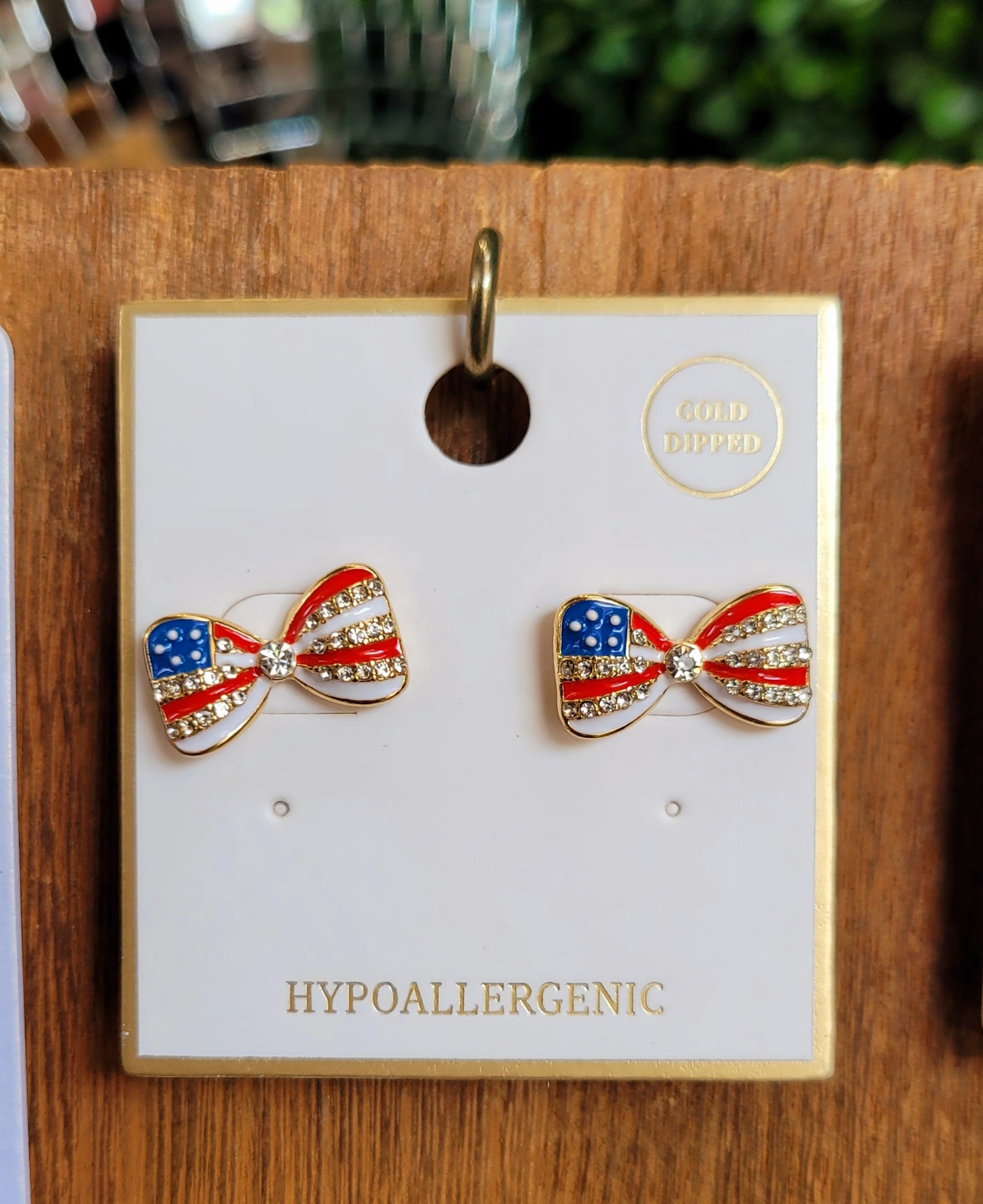 Patriotic Bow Studs