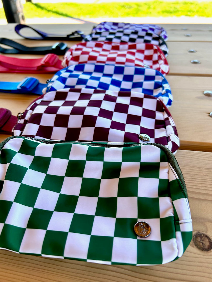 CHECKERED BUM BAGS