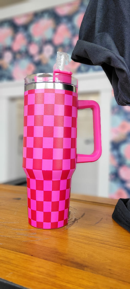 CHECKERED TUMBLERS