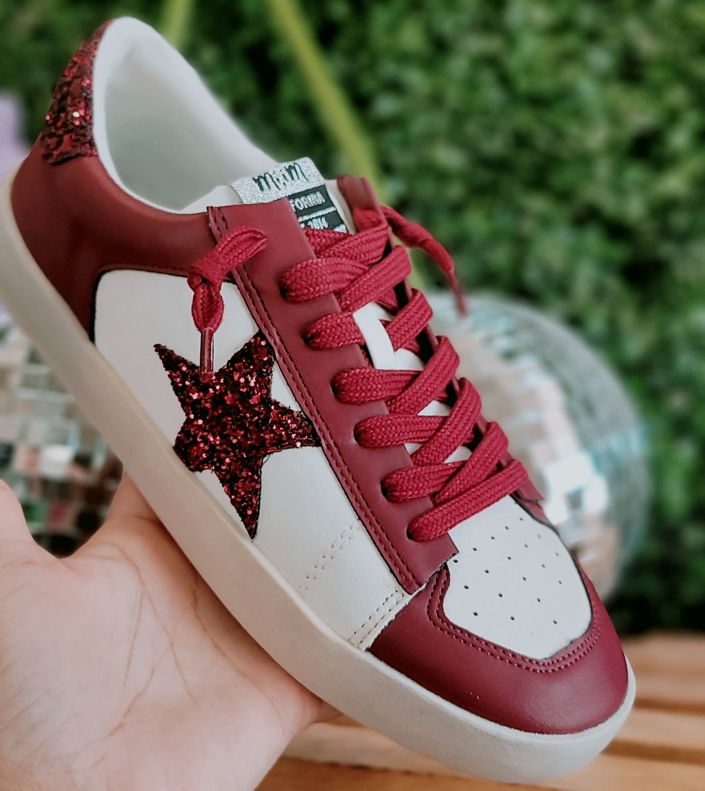 CANDACE-STAR MAROON SHOES