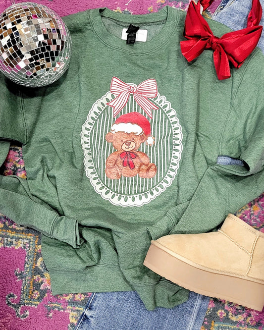 Vintage Christmas Teddy Sweatshirt