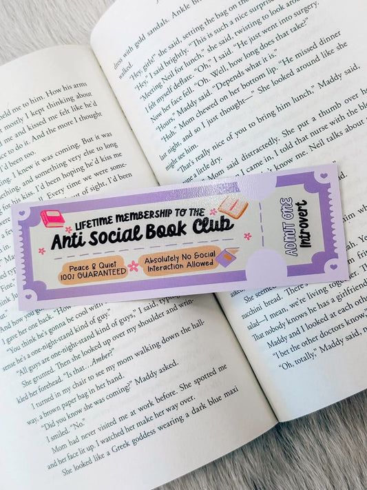 ANTI SOCIAL BOOKMARK